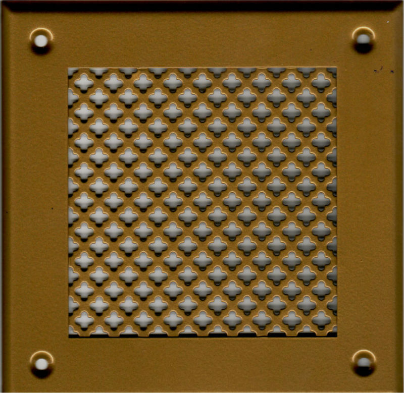 Решётка 150 150 золото, мелкий цветок