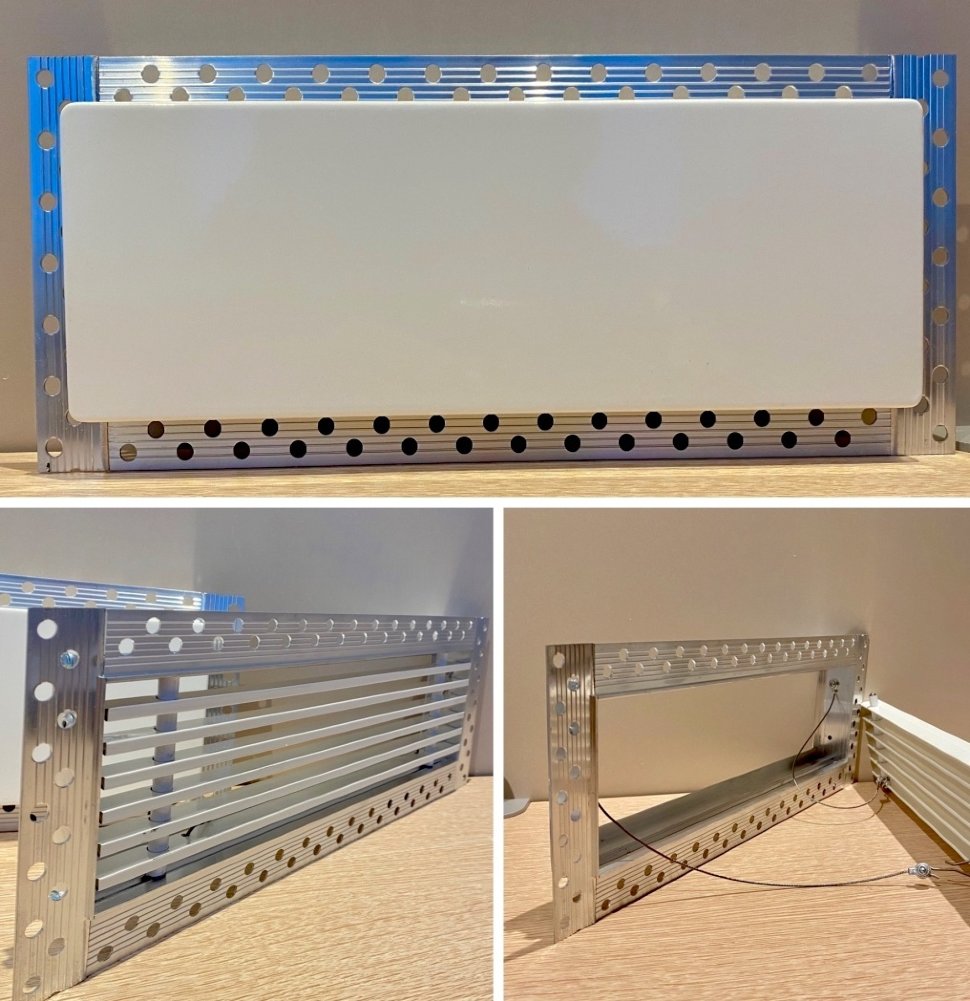 Дизайнерская съемная решетка для скрытого монтажа Brofer FUTURE-T 500x200