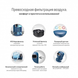 Мини-очиститель воздуха ROBA-01, white